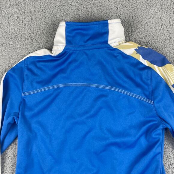 Adidas UCLA Women's Small Blue Gold ClimaLite Bruins Long Sleeve Track Jacket - Picture 12 of 12